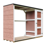 LP Smartside puukuur v&auml;rvikomplektiga 1,09 m&sup2; + 0,53 m&sup2; - 75 x 217 x K159 cm - M981-1 - Redwood Red