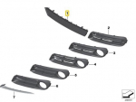 Bmw F10 F11 Grill &Otilde;huv&otilde;tu Keskel Originaal 51117331725