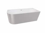Vann Besco Zoya Glam Silver, 150 x 75 cm, parempoolne, kroomitud sifooniga