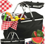 Termiline piknikukorv, must