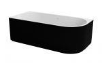 Vann Besco Denaya Black&White, 150 x 75 cm, vasakpoolne, kuldse korgiga