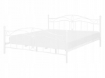 Metallist voodiraam lippidega 140x200 valge