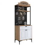 Mitmeotstarbeline kapp Skye Decor JE157‑3123, p&auml;hkel/valge, k&otilde;rge, ustega