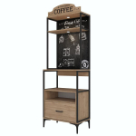 K&ouml;&ouml;gikapp Hanah Home Hanah Home pruun skandinaavia stiilis, 70 cm lai, sahtliboks