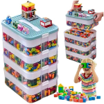 KARP MAHUTI KLOTSIDELE MITMEKORRUSELINE 4-KIHILINE LEGO ORGANISEERIMISVAHEND SEKTSIOONIDEGA