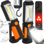 Tizo led t&ouml;&ouml;koja lamp v&otilde;imas taskulamp magnet konks cob aku usb