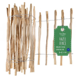 Creative Home aiapiirde &otilde;ue | 70 cm k&otilde;rge, 5 m pikkune sarapuupuidust rullpiire | Paneelide vahe 3&ndash;5 cm | Puidust piirdeaed murule, peenra &auml;&auml;ristuseks sarapuust