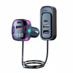 5 pordiga autolaadija, pikenduskaabel