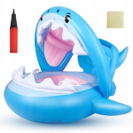 Ujumisr&otilde;ngas beebidele t&auml;ispuhutava varikatusega Shark lastele vanuses 1-5 aastat