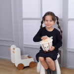 Popcorn toidupl&uuml;&uuml;&scaron;m&auml;nguasjad lastele, pehme armas kaisukaru t&uuml;drukutele ja poistele, kohev popkorn kollane, 20 cm