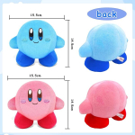 Waimxdao Kirby kaisukaru, 2 tk Kirby pl&uuml;&uuml;skaru komplekt, pl&uuml;&uuml;skaru, Kirby pl&uuml;&uuml;skaisukaru, anime m&auml;ng, Kirby pehme magamispadi lastele, s&uuml;nnip&auml;eva kingitus (sinine roosa)