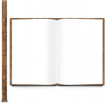 Logbuch-verlag Vintage m&auml;rkmikud, Din A4, erinevad kujundused, t&uuml;hi, tumepruun maailmakaart