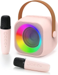 Karaokemasin lastele 2 mikrofoniga, m&auml;nguasi 3-12 aastastele t&uuml;drukutele, mini laste karaokemikrofoni masin, kingitused 5 6 7 8 9 10 11 aastastele teismelistele t&uuml;drukutele