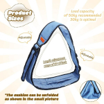 Gxhong beebi kandekott, k&uuml;lgkandekott lastele, reguleeritav beebi kandekott lastele, ergonoomiline praktiline beebi kandekott, multifunktsionaalne sinine beebi kandekott beebidele ja lastele (maksimaalne kandev&otilde;ime