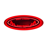 Red light district Led peegel, logo tagaseinal, voodi kohal D05-czerw