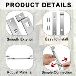 4 komplekti linnupesa kronsteine, terasest linnupesa kinnitusklamber koos kruvidega, linnupesa riidepuu lindude s&ouml;&ouml;gimajade ja pesakastide kinnitamiseks