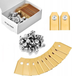 30 titaanist teraga komplekt, varuterad robotniidukitele, gardena robotniiduki tera, robotniiduki tarvikud, terad husqvarna automowerile, gardena, aeda