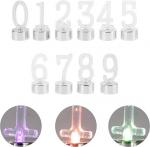 Garneck 10 tk digitaalsete k&uuml;&uuml;nlavalgustite pakend neoonkaunistused pulmadeks &ouml;&ouml;lamp leegivaba lamp led k&uuml;&uuml;nlad &scaron;ikk numbrik&uuml;&uuml;nal s&uuml;nnip&auml;evatordi elektrooniline komponent neoonvalgustid lastele