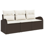 3-osaline Ai Sofa Komplekt Padjadega Pruun Pol&uuml; Rattani CFE502342
