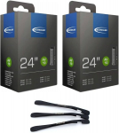 Schwalbe Av10 sisekummiga rehvid 24" 40/62-507 koos 3 kinnituslabaga