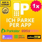 Parkimisrakenduste kleebis 5in1, 6x6cm