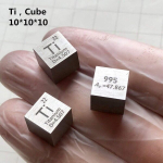 Horlirty elemendi kuubik 10x10mm puhas tihedus koobalt nikkel vask tsink nioobium mol&uuml;bdeen tina volfram vismut plii antimon titaan raud (1 titaanist kuubik)