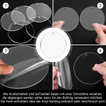 6 &uuml;mmarguse akr&uuml;&uuml;lplaadi komplekt, klaasplaat, &uuml;mmargune, 15 cm, akr&uuml;&uuml;lplaat, l&auml;bipaistev, sobib isetegemise maalideks, dekoratiivsete ripatsite valmistamiseks ja toodete esitlemiseks