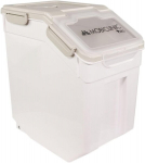 Mobiclinic&reg; lemmikloomatoidu konteiner, Feedpet, mahutavus 20 l, hermeetiline sulgur, 23 x 25,5 x 36,5 cm, sisaldab m&otilde;&otilde;telusikat ja m&otilde;&otilde;teanumat, ratastega, l&auml;bipaistev aken