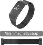 Be In Your Mind asendusrihm, &uuml;hildub Fitbit Charge 3/3 Se Charge 4/4 Se-ga, roostevabast terasest magnetiline kellarihm, reguleeritav rihm S/l