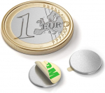 Magnetid liimimiseks, 10 tk pakis, 6 x 1 mm, isekleepuvad, eriti tugevad, &uuml;mmargused, lamedad minimagnetid, kleepuvad padjad, neod&uuml;&uuml;mi kleepuvad magnetid isetegemiseks, tahvlile, k&uuml;lmkapile, fotodele, kontorisse ja majapidamisse