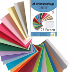 25 v&auml;rvi &uuml;mbrikku C6 - 25 erinevat v&auml;rvi, 120 g/m&sup2;, veekindel pitser