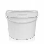 Plastikust &auml;mber kaanega Atest toiduvalge 5 L - 10 tk