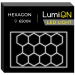 Led laelamp hexagon t&ouml;&ouml;koja paneel garaaživalgustuseks 410x290