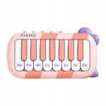 Baby Piano Toy, beebi muusikaline m&auml;nguasi, varajase arengu eelkooliealine tasku roosa
