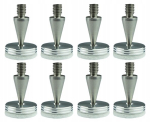 Cross-tech M8 K25 k&otilde;lari spike + vibratsioonivastane P5 seib 8tk h&otilde;bedane Silver