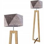 Puidust p&otilde;randalamp kupliga Led E27 elutuppa