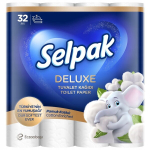 Tualettpaber 3-kihiline Deluxe puuvillaga Selpak 32 rulli