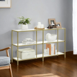 Konsoollaud 130x30x73 cm, Kuldne