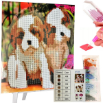 Diamond painting teemanttikand mosaiik komplekt molbert 21x25cm lastele