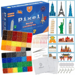 Mini triikimishelmeste komplekt La Manuli World Buildings, 24000 tk, 2,6 mm