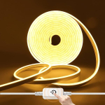Hegehe dimmerdatav neoon led riba, 12 V 2835 led riba, veekindel silikoonist neoon painduv led valgusriba toru sise- ja v&auml;listingimustes kasutamiseks kodu k&ouml;&ouml;gi isetegemise kaunistamiseks (soe valge, 2 m)