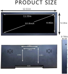 Monitor Vsdisplay Kaasaskantav Lcd-monitor, An-droid 11 plaat ja 12,3-tolline 1920 x 720 Ips pikk ribaekraan, toetab automaatset taasesitust, automaatset videote kopeerimist