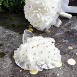 Pragmatic s&otilde;rmusekarp pulmas&otilde;rmuse padi romantiline roosi pael s&uuml;damekujuline s&otilde;rmuse padi karp aksessuaarid ehted pulmakingitus abielupaari s&otilde;rmusehoidja pulmatarvikud abielus&otilde;rmustele, valge