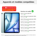 Klaviatuur ipad air 11 tolli (m3 2025/m2 2024), air 5./4. p&otilde;lvkonna ja ipad pro 11 tolli (4., 3., 2., 1. p&otilde;lvkonna) jaoks, taustavalgustusega klaviatuur multi-puuteplaadiga, magnetiline disain, h&otilde;ljuv disain