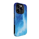 Evelatus iPhone 15 Pro Armor Case TPU + PC Prinditud Disain Galaxy Blue