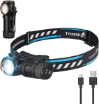 Trustfire Mt15 pealamp, 1000 luumenit pealamp, laetav led 150 m valgusulatusega pealamp, multifunktsionaalne Pealamp/edc taskulamp Mape, Ipx8 veekindel, 5 režiimi matkamiseks, jooksmiseks, h&auml;daolukordadeks
