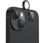 Evelatus iPhone 15 / 15 Plus kaamerakaitse Armor Must Metallraam