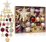 Limeow 70 j&otilde;ulupallikomplekt j&otilde;ulupuu kaunistamiseks, j&otilde;ulupuu kaunistused, j&otilde;ulupuu pallikomplekt Halloweeniks, j&otilde;uludeks ja muudeks festivalideks