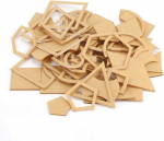 54 t&uuml;kki teki akr&uuml;&uuml;lmustri &scaron;abloon nahast tepimise &otilde;mblemine