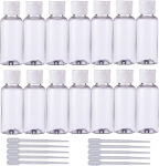 Benecreat t&uuml;hjad plastist mini pihustuspudelid, pihustuspump, plastist pipettdropper parf&uuml;&uuml;midele ja losjoonidele